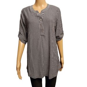 Striped Half Sleeve Top